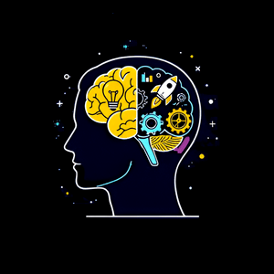 Illustration representing brain health and cognitive support for older adults
